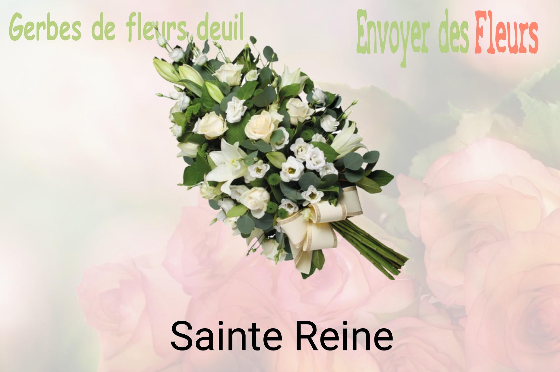 Gerbe de fleurs de deuil livrée à Sainte-Reine